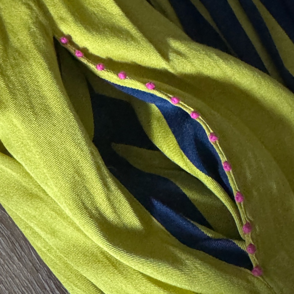Pero Yellow Blue Striped‎ Maxi Dress Size 36/M - Picture 3 of 7